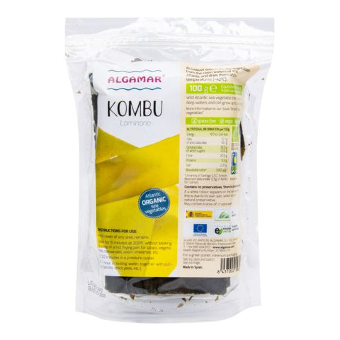 Mořské řasy BIO Kelp (Kombu) - přírodní jód 100 g