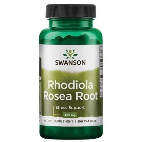 Swanson Rhodiola Rosea Root (Rozchodnice růžová), 400 mg, 100 kapslí
