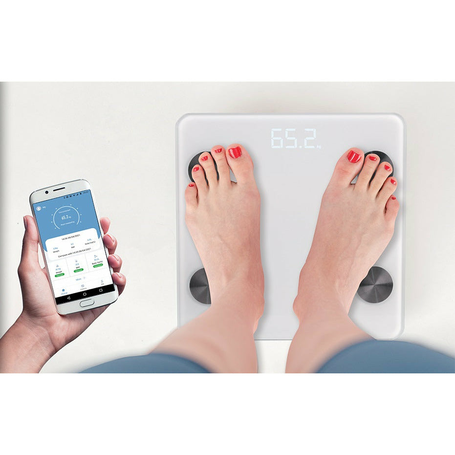Digitální osobní váha s bluetooth a měřením BMI, BMR a dalších