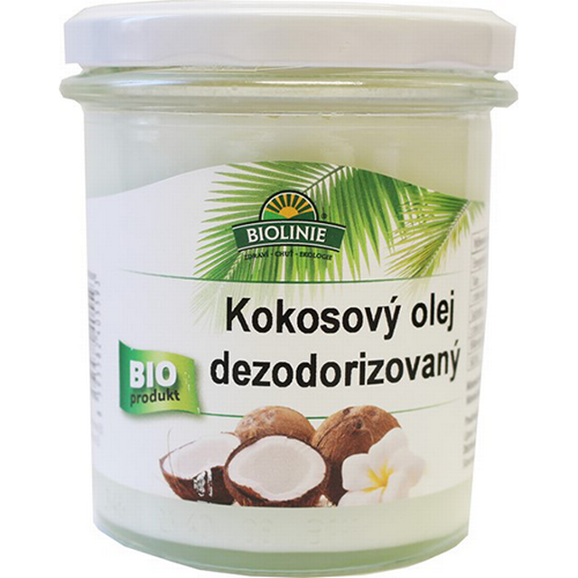 Kokosový olej dezodorizovaný BIO 240 g - E-shop Najím se a zhubnu